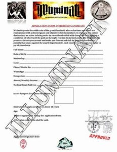 Illuminati application form pdf