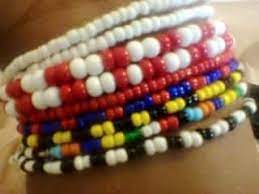 Black and White Sangoma Beads
